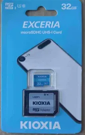 Karta pamięci microSDHC Kioxia Exceria 32GB + adapter, 100MB/s