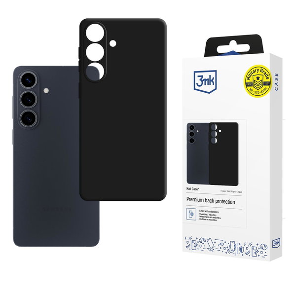 Etui na telefon do Samsung Galaxy S26+ - 3mk Czarny Matt
