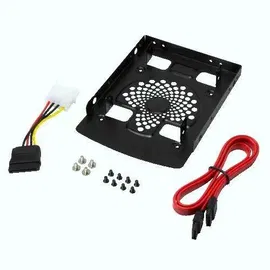 Metalowa ramka na 2 dyski HDD SSD 2,5"->3,5" LogiLink AD0011 + kabelki i śrubki