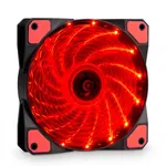 Wentylator Akyga AW-12C-BR 12cm 15LED czerwony Red Molex + 3-pin