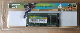 Pamięć RAM DDR3 SODIMM do laptopa Silicon Power 4GB 1600MHz CL11 1,5V
