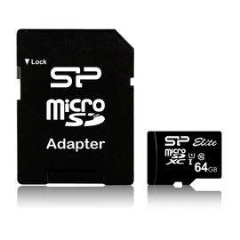 Karta pamięci microSDXC Silicon Power Elite 64GB CL10 UHS-1 + adapter