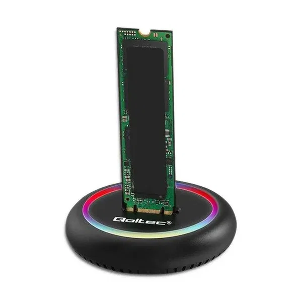 Stacja dokująca dla dysków SSD M.2 SATA i PCIe NVMe Qoltec 52275 USB 3.2 Gen.2