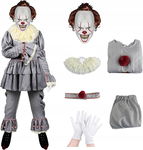 Pennywise kostium klauna dla dorosłych Horror klaun Maska Halloween Cosplay