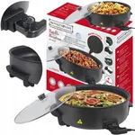 PATELNIA ELEKTRYCZNA NAJWIĘKSZA 42cm DUŻA XXL 1500W NIEPRZYWIERA NON-STICK