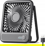 Wentylator Biurkowy Ultra Cichy KOONIE USB z Regulacją 180°i 3 Prędkościami