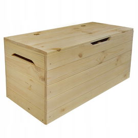 Skrzynia drewniana ogrodowa kufer na balkon do ogrodu Duża WYTRZYMAŁA MOCNA