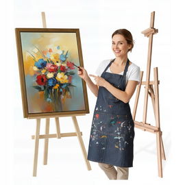 DUŻA SZTALUGA Malarska Drewniana Studyjna Plenerowa 178 cm Polska Produkcja