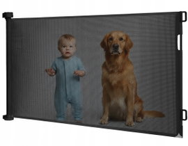 BRAMKA ZABEZPIECZAJĄCA NA SCHODY DRZWI ROZSUWANA MOCNA BARIERKA 160 X 80CM