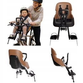 Fotelik Rowerowy BEZPIECZNY WYTRZYMAŁY Bobike Mini EVOLVE Cinnamon Brown