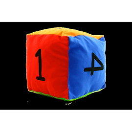 KOSTKA EDUKACYJNA 15CM CYFRY PLUSZOWA NAUKA LICZENIA SZKOŁA PRZEDSZKOLE