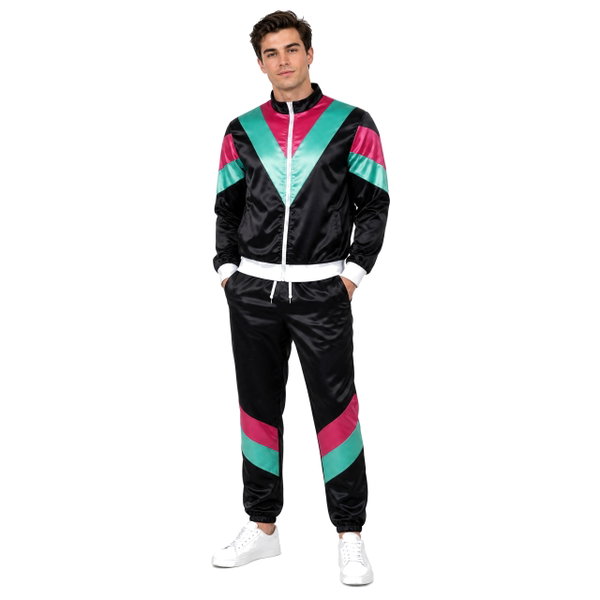 KOSTIUM LAT 80 PRZEBRANIE RAP DISCO HIP HOP IMPREZĘ TEMATYCZNĄ RETRO M/L/XL