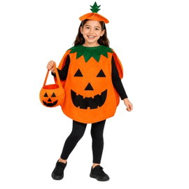 PRZEBRANIE DYNIA PUMPKIN NA HALLOWEEN KOSTIUM Z CZAPKĄ ZESTAW KARNAWAŁOWY