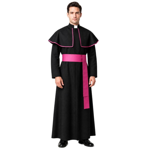 SUTANNA BISKUPA PRZEBRANIE KSIĘDZA KOSTIUM KARNAWAŁOWY HALLOWEEN XL/XXL
