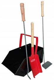 NARZĘDZIA KOMINKOWE ZEST. DO KOTŁOWNI WĘGLARKA ŁOPATKA POGRZEBACZ ZGARNIACZ