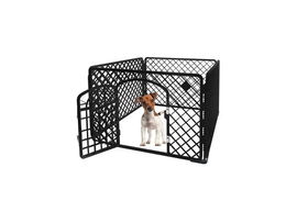 Kojec dla psa Purlov 90 x 90 x 60 cm czarny