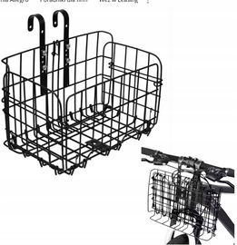 KOSZ KOSZYK ROWEROWY NA KIEROWNICĘ ROWERU METALOWY DUŻY SKŁADANY + GRATIS !