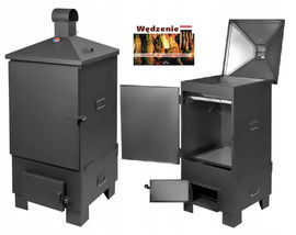 WĘDZARNIA METALOWA OGRODOWA XXL NA NOGACH 140 cm Termometr Metalowa+GRATIS