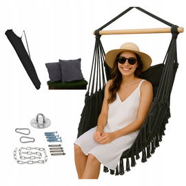 FOTEL KRZESŁO HUŚTAWKA HAMAK BOHO BRAZYLIJSKIE MOCNE WYGODNE +UCHWYT GRATIS