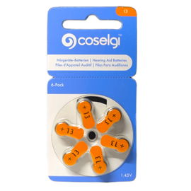 Zestaw baterii Baterie do aparatu słuchowego 6-pak 1.45V 13