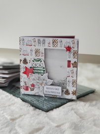 Kartka świąteczna - sweterek, poisencja, shaker card