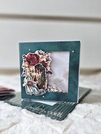 Kartka urodzinowa na osiemnastkę dla dziewczyny turkus shaker card