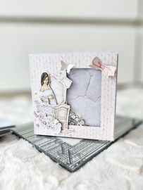 Kartka gratulacyjna na baby shower shaker card