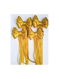 Kokardy do dekoracji samochodu- 4 szt złote