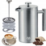 KAWIARKA ZAPARZACZ do KAWY HERBATY 1000 ml FRENCH PRESS ZAPARZACZ TŁOKOWY