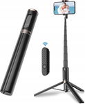 +TONEOF 60" Statyw i Selfie Stick 2w1 z Pilotem Bluetooth, Lekki i Przenośn