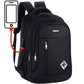 Plecak z portem USB 30 l szkolny podróżny na laptopa wodoodporny