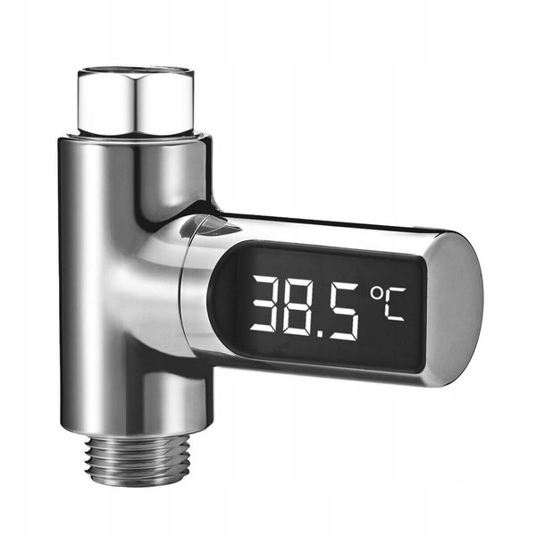 Termometr przepływowy cyfrowy ThermoLED obrotowy 360°