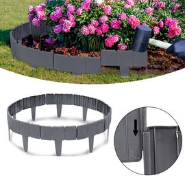 Krawężnik ogrodowy z imitacją kamienia obrzeże ogrodowe palisada 10 sztuk