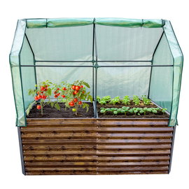 Grządka podwyższana kryta AGRO BED II warzywniak imitacja drewna