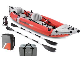 Kajak dmuchany 2 osobowy Excursion Pro zestaw pompka i wiosła Intex 68309