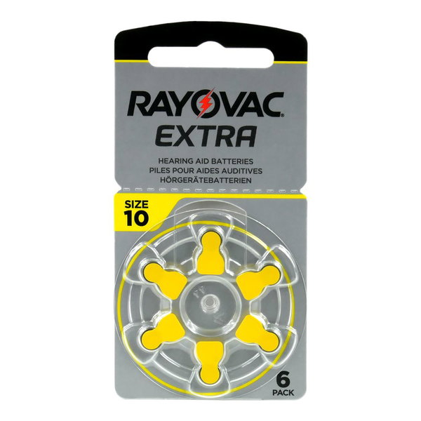 Bateria A10 1,45 V 6 szt. do wzmacniaczy dźwięku PR70 Rayovac Extra
