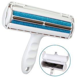 Szczotka do usuwania sierści i włosów z pojemnikiem do dywanów ubrań