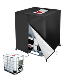 Pokrowiec ochronny na zbiornik IBC (mauzer) na deszczówkę 1000 l na zamek