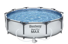 Basen 305 x 76 Steel Pro Max z konstrukcją + pompa Bestway #56408 szary 