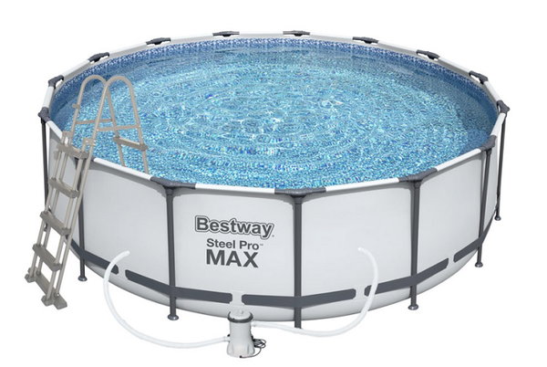 Basen 457 x 122 Steel Pro Max z konstrukcją drabinka pompa Bestway 56438