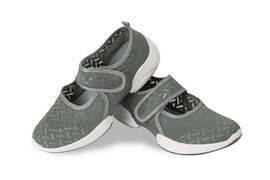 Baleriny damskie zapinane na rzep tenisówki lekkie szare rozmiar 40