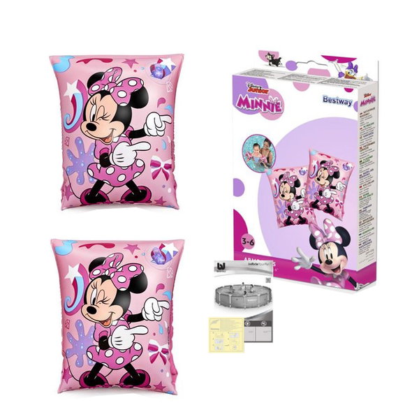 Rękawki dmuchane Minnie do nauki pływania Bestway 91038 różowe