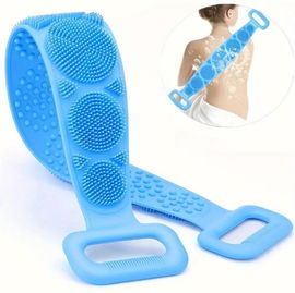 Myjka masująca 2w1 - silikonowa myjka do pleców i ciała