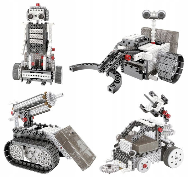 KLOCKI LOGIS SPACE ZESTAW 4w1 ZDALNIE STEROWANE POJAZDY Z KLOCKÓW RC