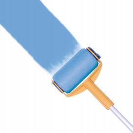 NIEKAPIĄCY WAŁEK MALARSKI ZE SKŁADANĄ RĄCZKĄ I POJEMNIKIEM NA FARBĘ