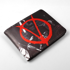 V | 13 cm | Eko-Skóra | Portfel | V for Vendetta