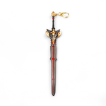 Czarny miecz | Metal | 22 cm | Brelok | Genshin Impact