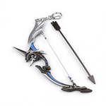Bow Silver Black | Metal | 17 cm | Brelok | Genshin Impact