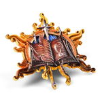 Wizard Class Badge | 10 cm | Metal | Przypinka | Baldur’s Gate 3