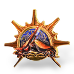 Monk Class Badge | 10 cm | Metal | Przypinka | Baldur’s Gate 3